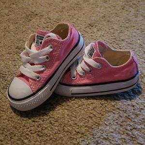 Pink Converse  - size 4 baby